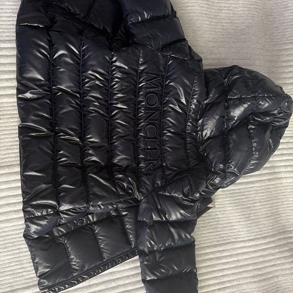 Moncler Black and White Hooded Jacket